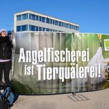 VGT-Kundgebung beim Fishing Festival in Wels