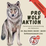 Volksbegehren lädt zur Unterzeichnung der Deklaration für den Wolf